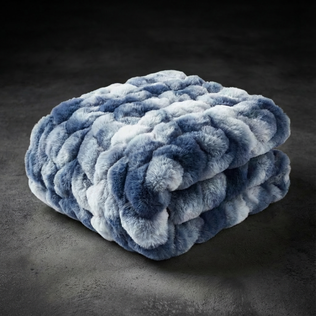 Faux Fur Plush Cozy Blanket for Sofa and Bed Yuaza