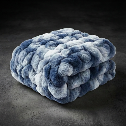 Faux Fur Plush Cozy Blanket for Sofa and Bed Yuaza