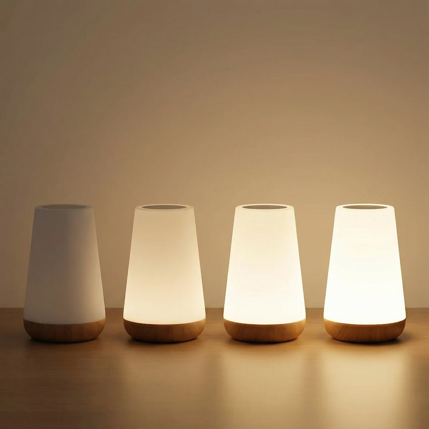 LED Color-Changing Night Light – USB Rechargeable | Touch & Remote Control