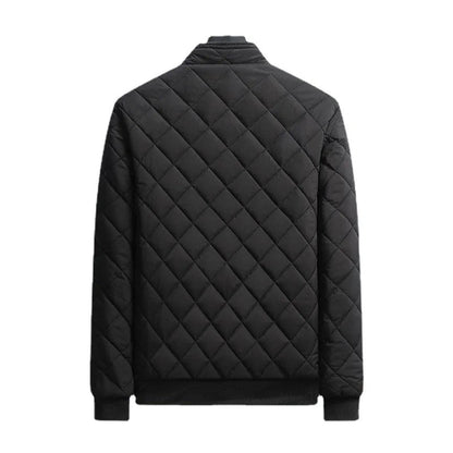 Men’s Fleece Lined Quilted Bomber Jacket Yuaza