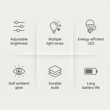 Cordless Touch Table Lamp – Dimmable | Portable Indoor Lighting